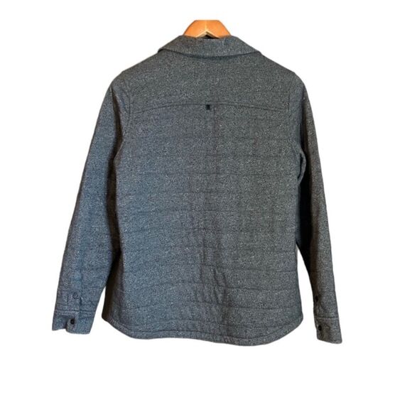 L.L.Bean grey snap button shirt‎ coat. Size small - Picture 6 of 9
